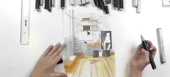 Курс Интерьерный скетчинг совместно с РГХПУ имени С.Г. Строганова от EdPro