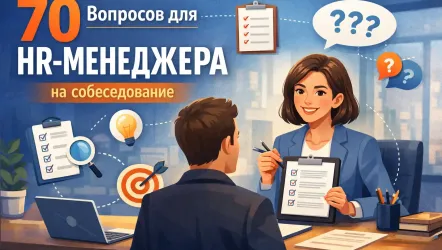 70 вопросов для HR‑менеджера на собеседование по разделам 70 вопросов для HR‑менеджера на собеседование по разделам