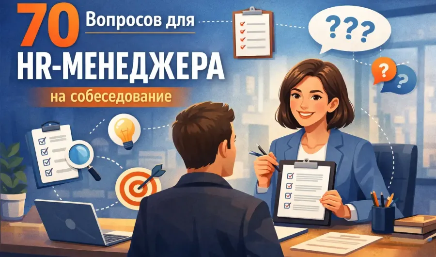 70 вопросов для HR‑менеджера на собеседование по разделам