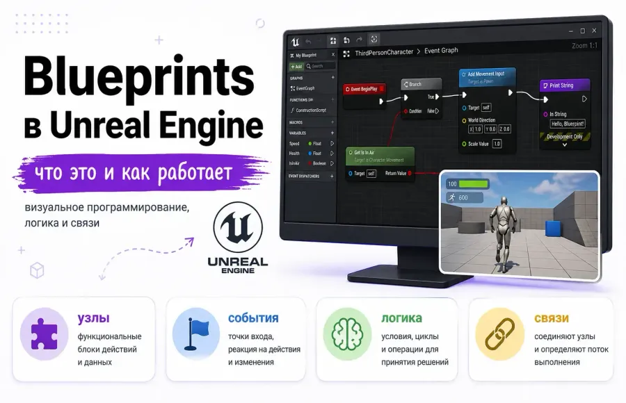 Blueprints в Unreal Engine: что это и как работает Blueprints в Unreal Engine: что это и как работает