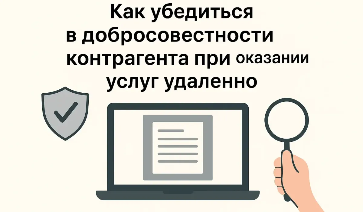 Как убедиться в добросовестности контрагента при оказании услуг удаленно