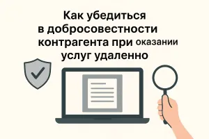 Как убедиться в добросовестности контрагента при оказании услуг удаленно