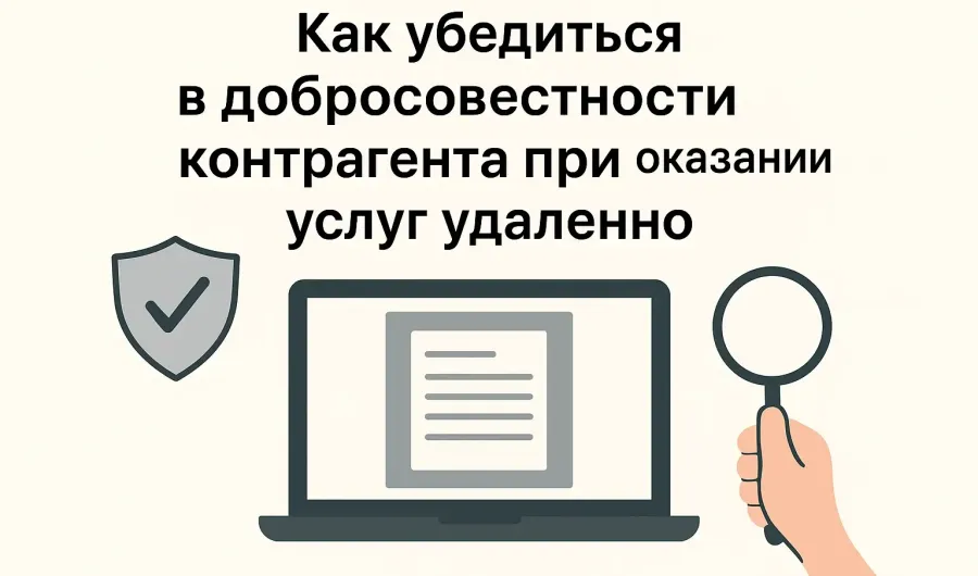 Как убедиться в добросовестности контрагента при оказании услуг удаленно
