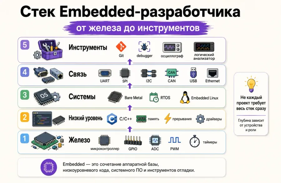 что должен знать embedded-разработчик