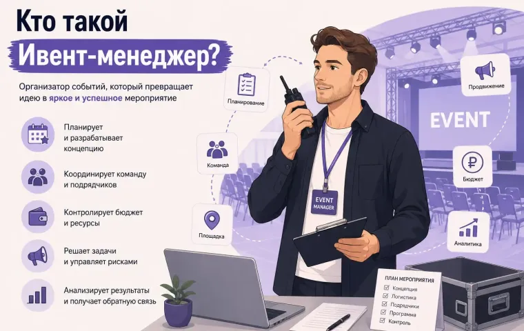 Кто такой ивент-менеджер и чем занимается: обязанности и зарплата