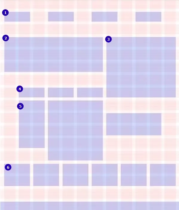 Модульная сетка как используется при разработке дизайна сайта