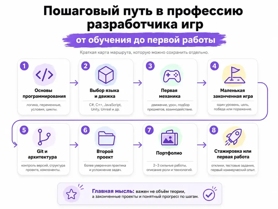 Как статьи разработчиком игр - пошаговый план