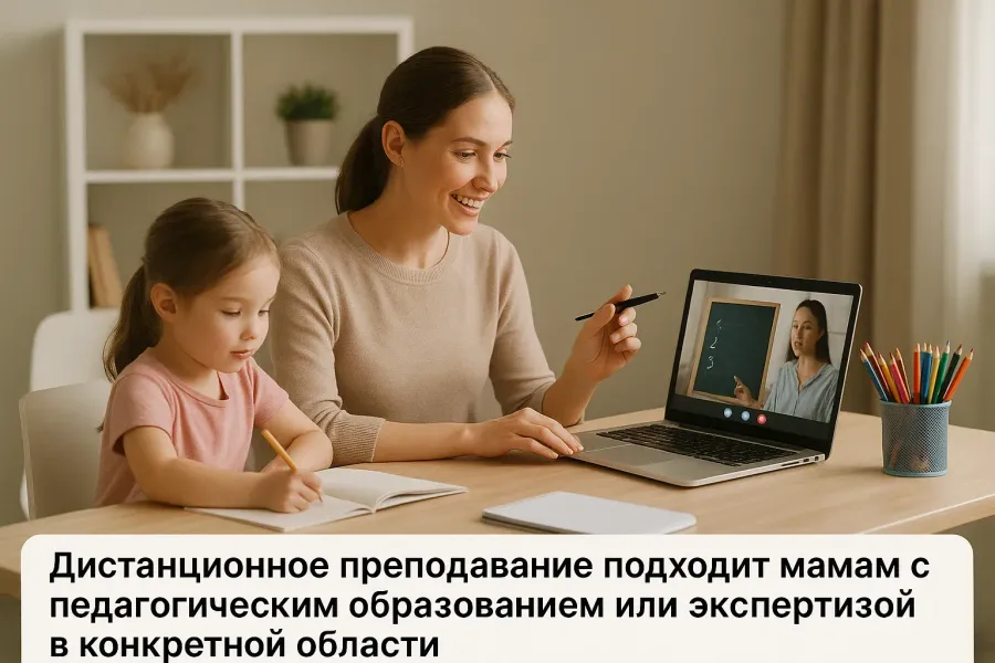 онлайн-преподавание и репетиторство: лучший вариант для работы декрете