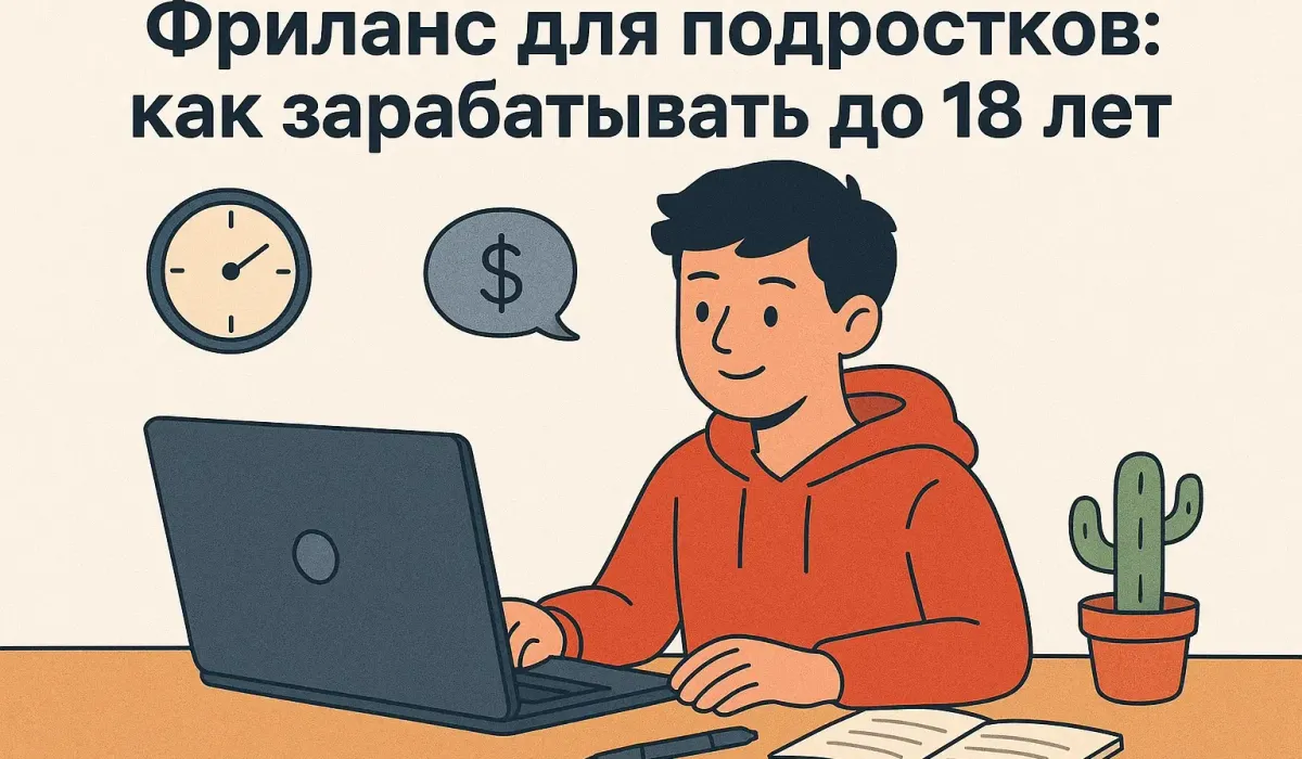Фриланс для подростков: как зарабатывать до 18 лет