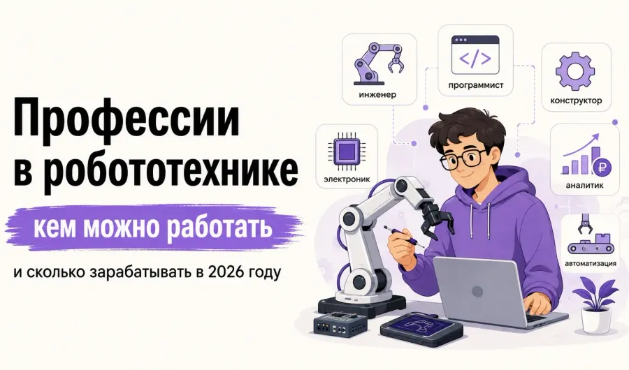 Профессии в робототехнике: кем можно работать и сколько зарабатывать в 2026 году