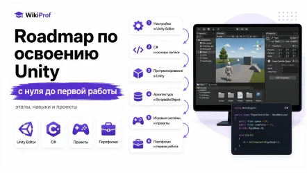 Roadmap по освоению Unity с нуля до первой работы Roadmap по освоению Unity с нуля до первой работы