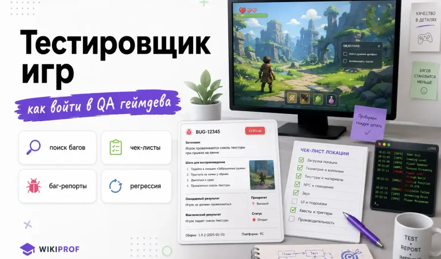 Тестировщик игр: что это за профессия и как начать свой путь
