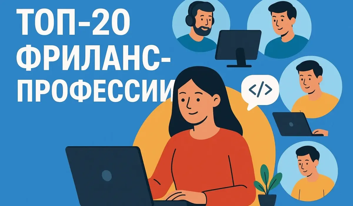 Топ-20 фриланс-профессий, чтобы работать удаленно и зарабатывать от 70 000 рублей
