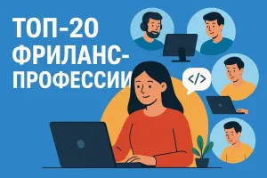 Топ-20 фриланс-профессий, чтобы работать удаленно и зарабатывать от 70 000 рублей
