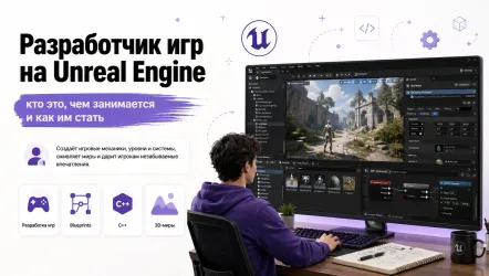 Разработчик игр на Unreal Engine: кто это, чем занимается и как им стать