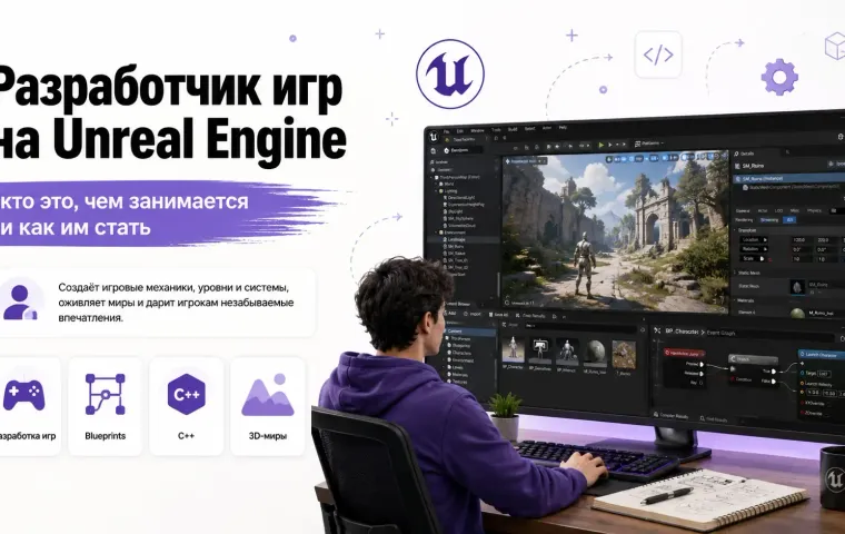 Разработчик игр на Unreal Engine: кто это, чем занимается и как им стать