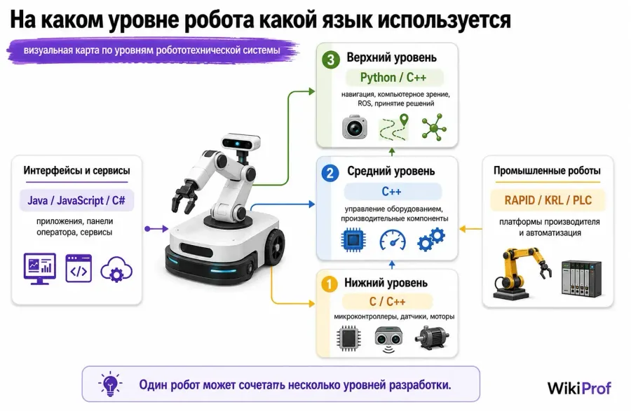 Языки программирования в робототехнике - назначение